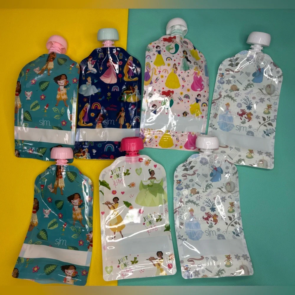 Simple Modern Disney‎ Princess Reusable Baby Food Pouches for Toddlers